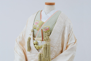 ライトグリーン掛下_白無垢